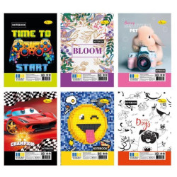 Блокнот А6, 80 арк., лакування, пружина збоку, 10*13см, Видавництво Апельсин, Україна, арт: АП-1713