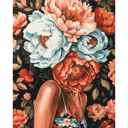 Картина по номерам Люди. Цветущие мысли, 40х50см, в термопакете, Brushme (BS54011)