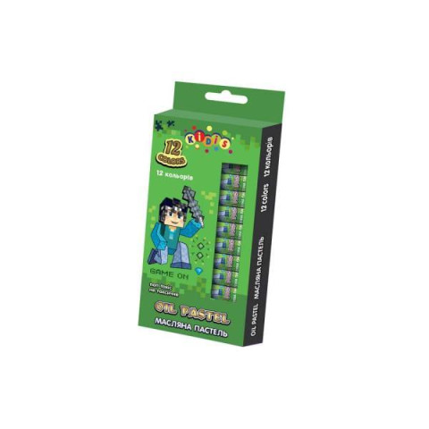 Пастель олійна 12 кольорів, KIDIS Level Up, в кор. 20*9*1см, арт: 9160