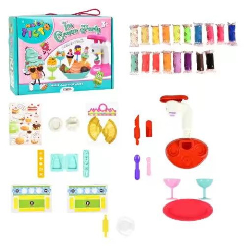 Набір для творчості Містер тісто Ice Cream Party українською мовою, ТМ Стратег, Україна, арт: 41017S