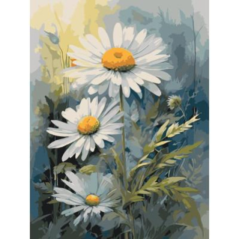 Картина по номерам Цветы. Белые ромашки, 40х50см, в термопакете, ART Craft (13101-AC)