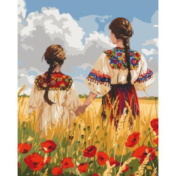 Картина за номерами Люди. Україночки, 40х50см, в термопакеті, ART Craft (10136-AC)