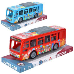 Автобус 17,5см, мікс видів, у слюді 21*9,5*8см, арт: XY336P
