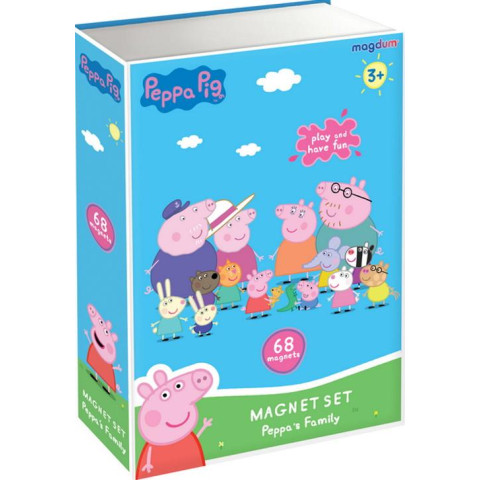 набор магнитов. Магнитная история. Свинка Пеппа. Семья Пеппы, в корр. 22*16*5см, Украина, ТМ Magdum, арт: МЕ5031-15