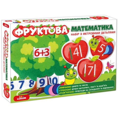 Развивающая игра 2в1 Фруктовая математика, ТМ Ludum, Украина, арт: ME5032-15