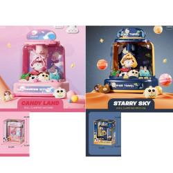 Игра "Достань игрушку", 24*19*14см, подвижный ковш, мягкие игрушки 6шт, музыка, 2 режима, 2 цвета, на батар., в кор. 19,5*24,5*15,5см, ст.: LQL3319