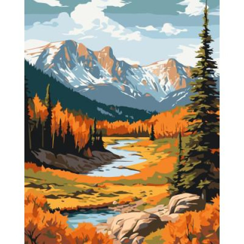Картина за номерами Пейзаж. Осінь у горах, 40х50см, в термопакеті, ART Craft (11043-AC)