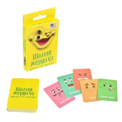 Настольная игра "Безумные мордахи" на украинском языке, в кор. 13*7,5*1,5см, ТМ Стратег, Украина, арт: 30664S
