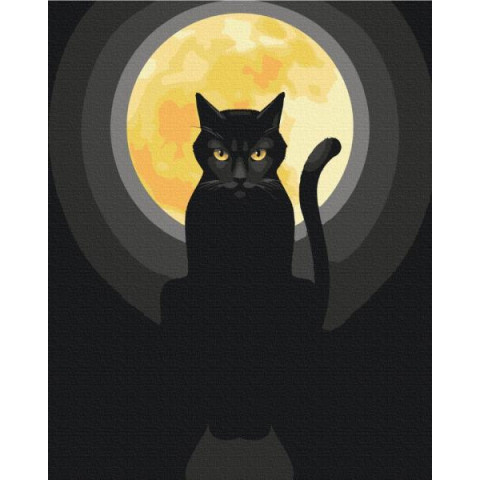 Картина за номерами Тварини. Сторож ночі, 40х50см, в термопакеті, Brushme (BS53332)