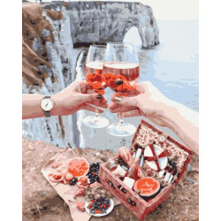 Картина по номерам Люди. Завтрак на скалах, 40х50см, в термопакете, Brushme (BS27953)