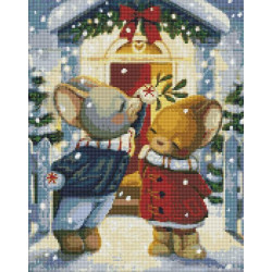 Алмазна мозаїка з АВ стразами 40х50см, в термопакеті, ТМ Ідейка, Україна, арт: AMO7783