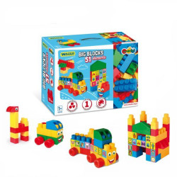 Конструктор "Big Blocks" 51 элемент, в кор. 40*30см, ТМ Wader, арт: 41592