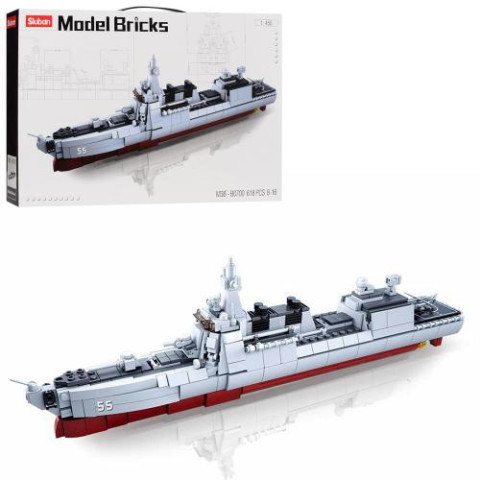 Конструктор SLUBAN военный корабль, 1:450, самолет, 578дет, в корр. 47,5*33,5*7см , арт: M38-B0700