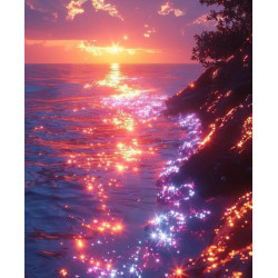 Алмазна мозаїка "Сяйво на воді", без підрамника, 35*45см, ТМ Dreamtoys, арт: S30027