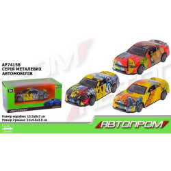 Машина металлическая АВТОПРОМ 1:36, 3 цвета, в кор. 15*8*7см арт: AP74158