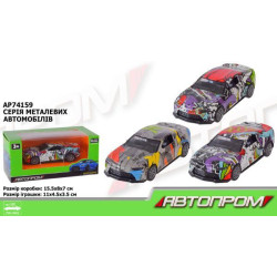 Машина металлическая АВТОПРОМ 1:36, 3 цвета, в кор. 15*8*7см арт: AP74159