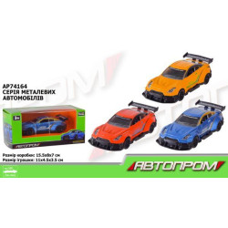 Машина металлическая АВТОПРОМ 1:36, 3 цвета, в кор. 15*8*7см арт: AP74164