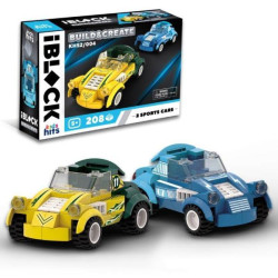 Конструктор Kids hits IBLOCK JUNIOR МЕГАКАРИ 208дет., в кор. 24*6*16см арт: KH52/004