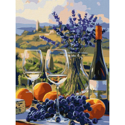 Картина за номерами Натюрморти. Італійська насолода, 30х40см, в термопакеті, Идейка (KHO5701)