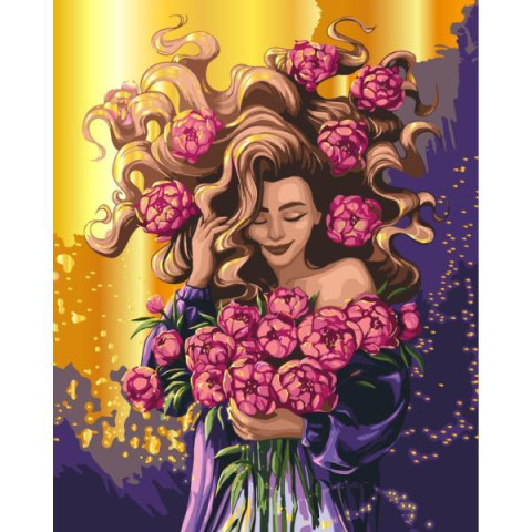 Картина по номерам Люди. Весенняя иллюзия, с красками металлик, 40х50см, в термопакете, ART Craft (10115-AC)