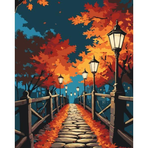 Картина за номерами Пейзаж. Нічна прогулянка, 40х50см, в термопакеті, ART Craft (11054-AC)