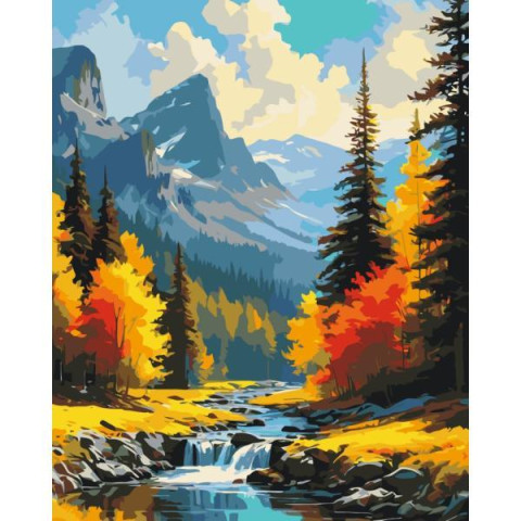 Картина по номерам Пейзаж. Горный пейзаж, 40х50см, в термопакете, ART Craft (11052-AC)