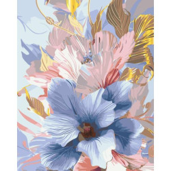 Картина по номерам Цветы. Нежный гибискус, с красками металлик, 40х50см, в термопакете, ART Craft (13081-AC)
