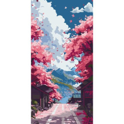 Картина по номерам Пейзаж. Весенний пейзаж, 40х80см, в термопакете, ART Craft (11570-AC)