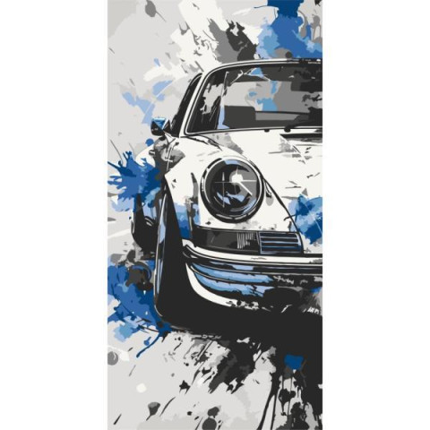 Картина за номерами Транспорт. Porsche Classic, 40х80см, в термопакеті, ART Craft (12507-AC)