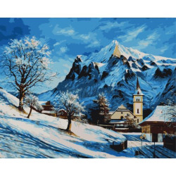 Картина за номерами Пейзаж. Альпи, 40х50см, в термопакеті, ART Craft (10606-AC)