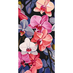 Картина по номерам Цветы. Яркие орхидеи, 40х80см, в термопакете, ART Craft (13072-AC)