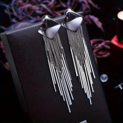 Сережки з ланцюжками, пак. 9*7см, арт: TS-9