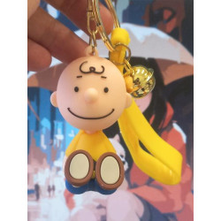 Брелок Мальчик Snoopy силиконовый, с карабином, арт: B178