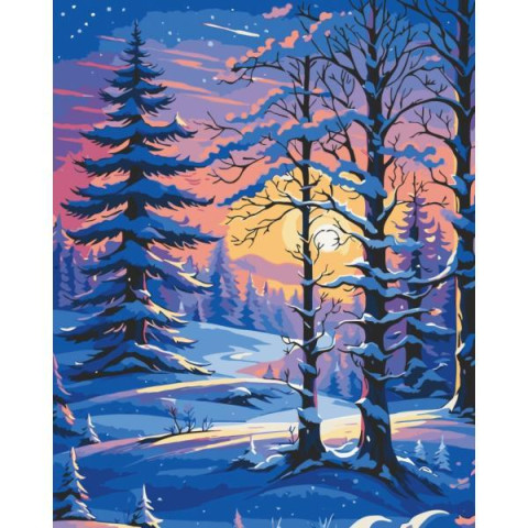 Картина за номерами Пейзаж. Морозний затишок, 40х50см, в термопакеті, ART Craft (11049-AC)