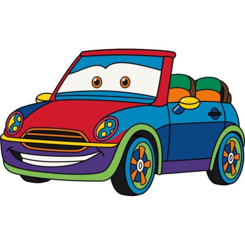 Картина за номерами Дитячі сюжети. Машинка для прогулянки, 25х30см, в термопакеті, ART Craft (15120-AC)