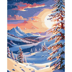 Картина за номерами Пейзаж. Зима в горах, 40х50см, в термопакеті, ART Craft (11047-AC)