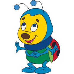 Картина по номерам Детские сюжеты. Жук солнышко, 25х30см, в термопакете, ART Craft (15049-AC)