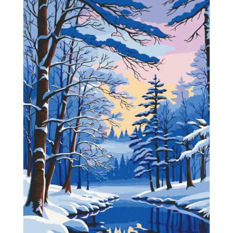 Картина по номерам Пейзаж. Зимний лес, 40х50см, в термопакете, ART Craft (11048-AC)