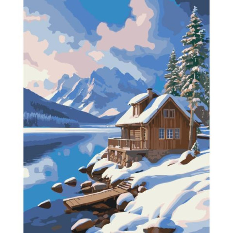 Картина за номерами Пейзаж. Зимовий спокій, 40х50см, в термопакеті, ART Craft (11058-AC)