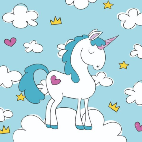 Картина по номерам Детские сюжеты. Волшебная единорожка, 30х30см, в термопакете, ART Craft (15574-AC)