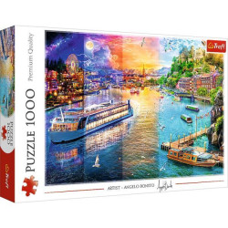 Пазлы 1000элм. "Речной круиз", в корр. 40*27*6см, ТМ Trefl, Польша, арт: 10860