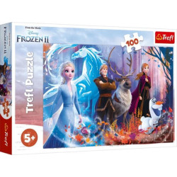 Пазли 100елм. "Магія льоду" Дісней: Крижане серце 2, в кор. 29*19*4см, ТМ Trefl, Польща, арт: 16366