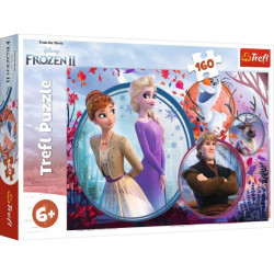 Пазли 160елм. "Пригоди сестер" Дісней Крижане серце 2 в кор. 29*19*4см, ТМ Trefl, Польща, арт: 15374