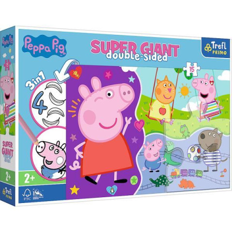 Пазли+розмальовка 15елм. SUPER GIANT 