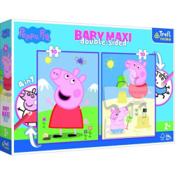 Пазли+розмальовка 10+10елм.BABY MAXI "Хороший день" Веселе порося, в кор. 40*27*6см, ТМ Trefl, Польща, арт: 43001