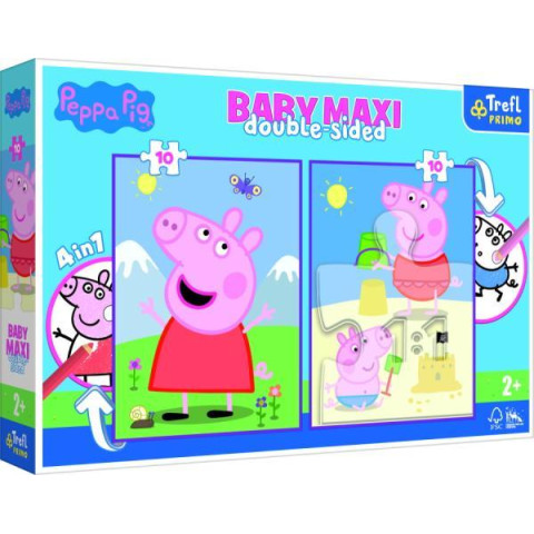 Пазли+розмальовка 10+10елм.BABY MAXI 