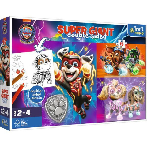 Пазли+розмальовка 15елементів SUPER GIANT 
