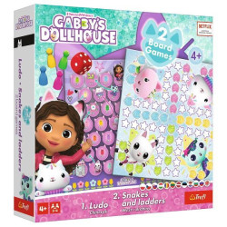 Настольная игра 2 в 1 Змеи и стремянки Дом кота, в кор. 25*25*6см, ТМ Trefl, Польша, арт: 02590