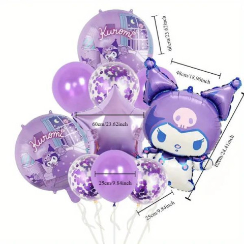 Набір повітряних кульок Sanrio 10 шт., кімн. 15*13см, ст: 219015