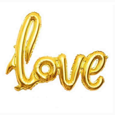 Кулька LOVE 73см золото, пак. 12*10 арт: TLOVE-2